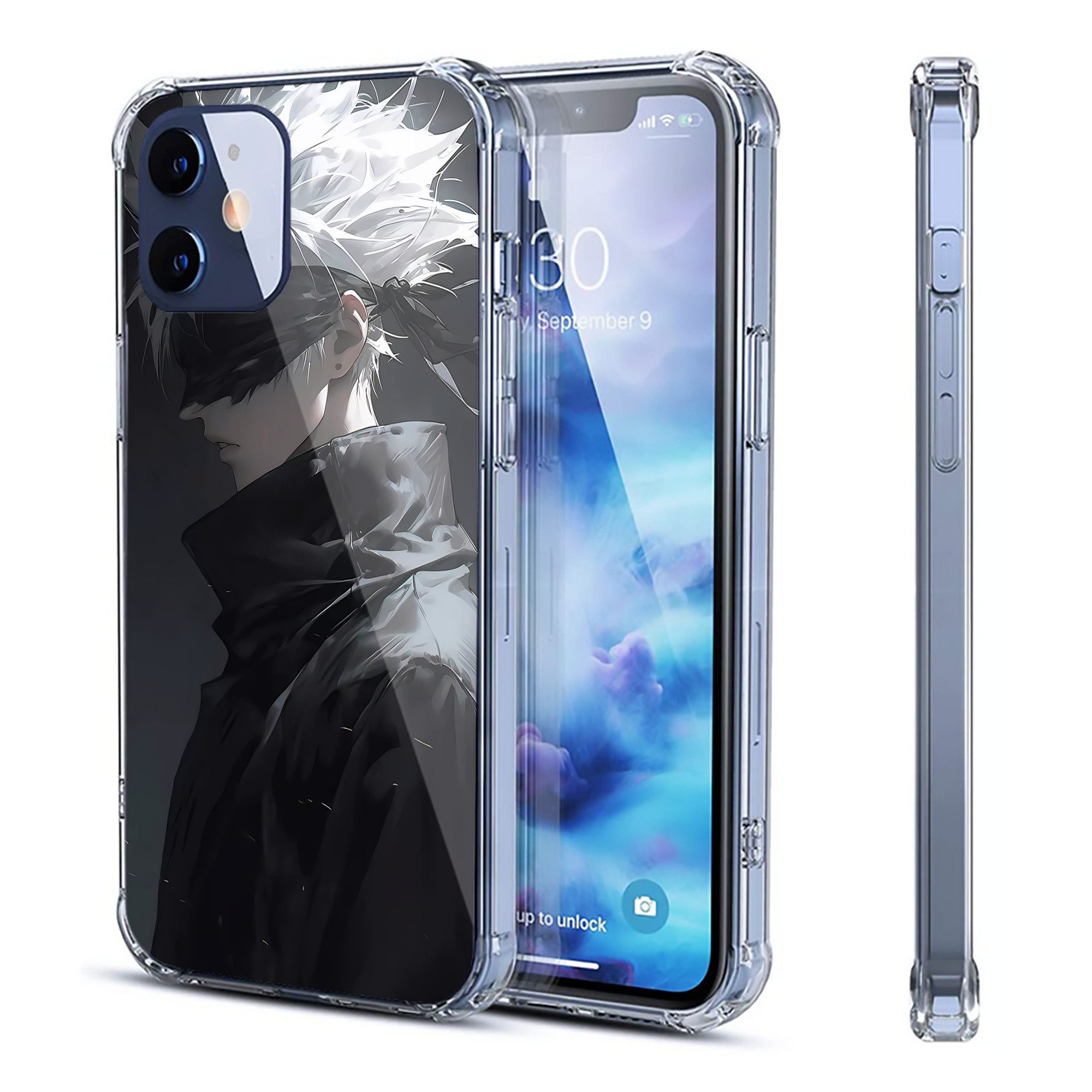 （画像用） 呪術廻戦 Jujutsu Kaisen 【iPhone 12シリーズ対応】透明スマホケース（クリアソフトケース）